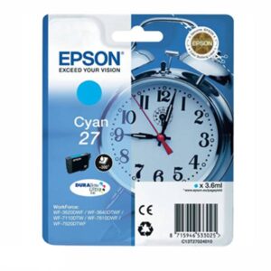 Epson 27 Original Cyan Ink Cartridge Alarm Clock Series
