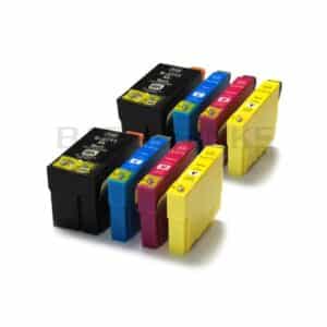 Epson 27XL x2 Full Sets Compatible Ink Cartridges Alarm Clock Series - 8 item Multipack
