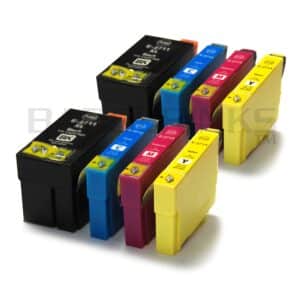 Epson 27XL x2 Full Sets Compatible Ink Cartridges Alarm Clock Series - 8 item Multipack