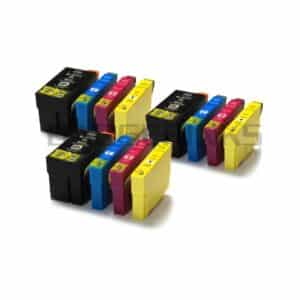 Epson 27XL x3 Full Sets Compatible Ink Cartridges Alarm Clock Series - 12 item Multipack