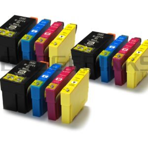 Epson 27XL x3 Full Sets Compatible Ink Cartridges Alarm Clock Series - 12 item Multipack
