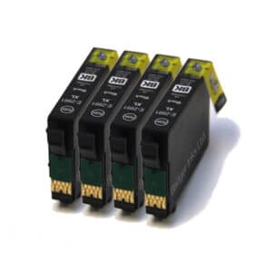 Epson 29XL x4 Black Compatible Ink Cartridge Strawberry Series