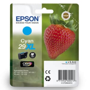 Epson 29XL Original Cyan Ink Cartridge Strawberry Series