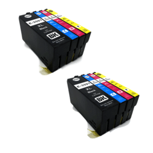 E-T3596 / T3596 x2 Full Sets of Compatible Ink Cartridges Padlock Ink - 8 item Multipack