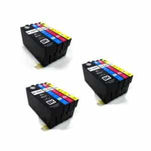E-T3596 / T3596 x3 Full Sets of Compatible Ink Cartridges Padlock Ink - 12 item Multipack