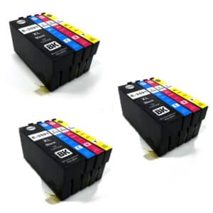 E-T3596 / T3596 x3 Full Sets of Compatible Ink Cartridges Padlock Ink - 12 item Multipack