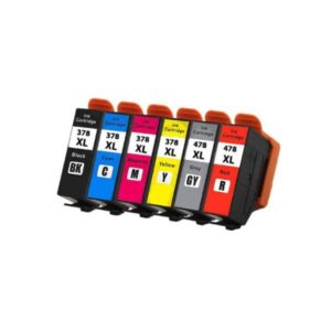 T378XL / T478XL High Capacity Compatible Ink Cartridges Equivalent to Epson 378 / 478 Squirrel Series - 6 Pack
