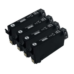 Four Pack of Black Compatible Ink Cartridges Equivalent to Epson 405XL Suitcase Inks