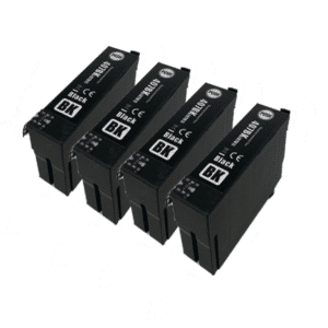 4 x Black Compatible Ink Cartridges Equivalent to Epson 407 Keyboard Inks