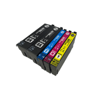 Full Set plus EXTRA Black Compatible Ink Cartridges Equivalent to Epson 407 Keyboard Inks - 5 item Multipack