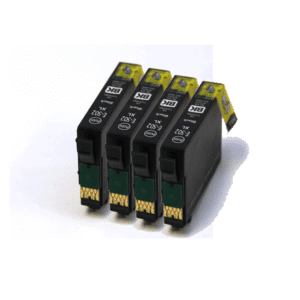 4 x Black Compatible Ink Cartridges Equivalent to Epson 502 Binocular Inks