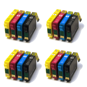 4 x Full Sets of Compatible Ink Cartridges Equivalent to Epson 502 Binocular Inks - 16 item Multipack
