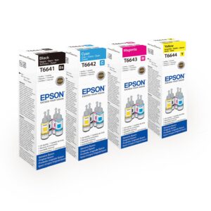Epson Original Full Set of Ecotank Printer Ink Bottles 664 - 4 item Multipack