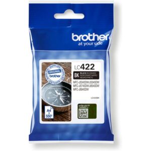 LC422 Black Original Brother Ink Cartridge LC-422