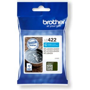 LC422 Cyan Original Brother Ink Cartridge LC-422