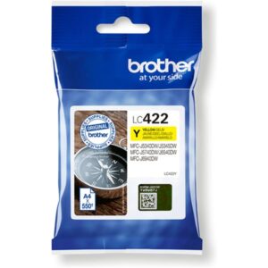 LC422 Yellow Original Brother Ink Cartridge LC-422