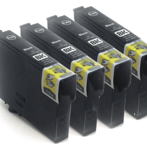 Compatible 604XL Black x4 Ink Cartridges Equivalent to Epson 604XL Pineapple Inks