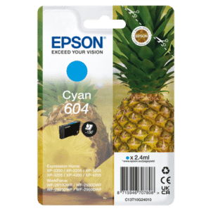 Epson 604 Cyan Original Ink Cartridge Pineapple Inks