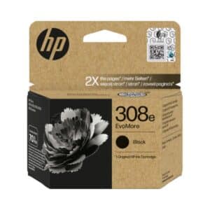 HP 308E Black High Capacity Evomore Original Printer Ink Cartridge 7FP22UE HP308E