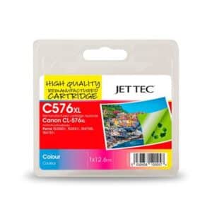 C576XL Colour High Capacity Remanufactured Canon Printer Ink Cartridge CL576XL