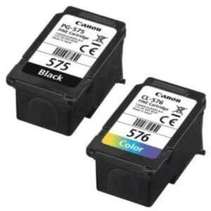 PG575 & CL576 - Black + Colour Original Canon Ink Cartridges