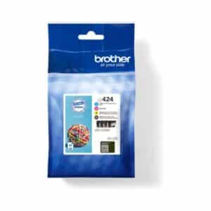 LC424 Black, Cyan, Magenta & Yellow Original Brother Ink Cartridges LC-424