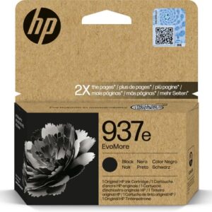 HP 937e Black EvoMore High Capacity Original Printer Ink Cartridge - HP937 4S6W9NE