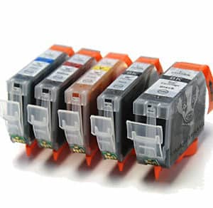 BCI-3BK + BCI-6 C/M/Y/BK - 5 Compatible Printer Ink Cartridges BCI3 BCI6