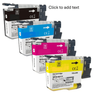 Compatible Brother LC521 / LC-521CMYK Multi-Colour Ink Cartridges Multipack