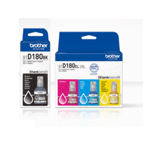 Brother BTD180 Multicolour Ink Bottles for Tank Benefit Printer Multipack