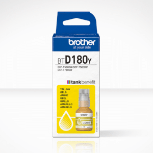 Brother BTD180Y Yellow Ink Bottle for Tank Benefit Printer