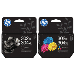 HP302XL / HP304XL B7RT8AE B7RT9AE Black & Colour XL Original Ink Cartridges Multipack